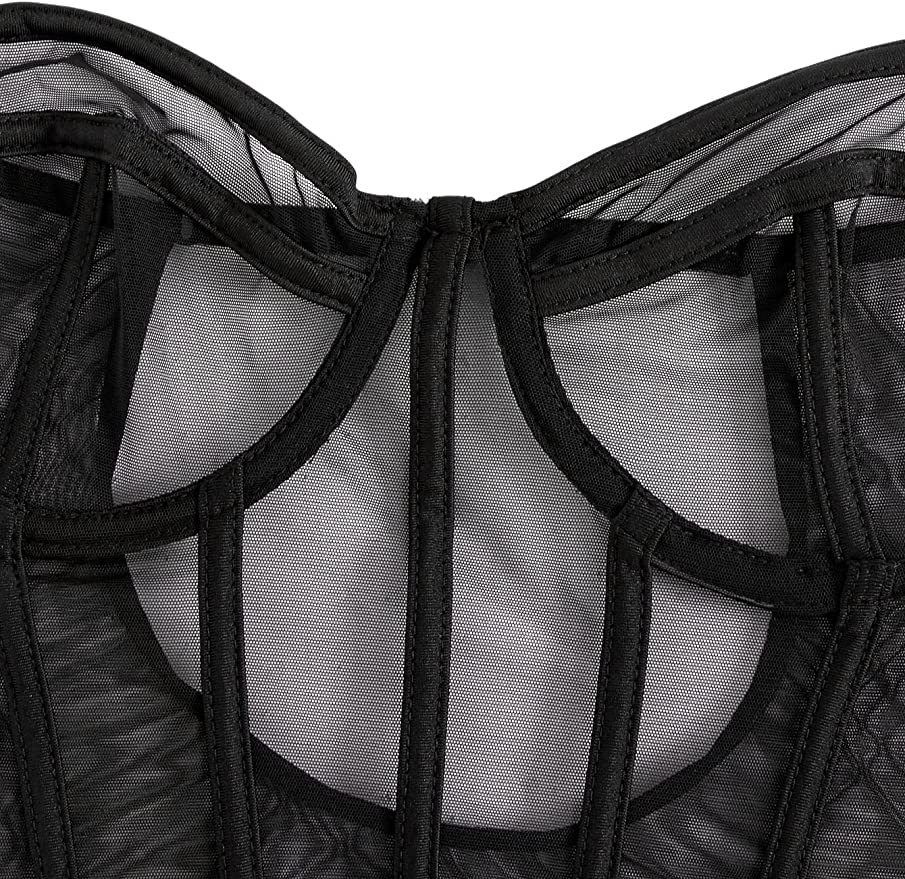 Eclipse Verona: Sheer Corset Bodysuit