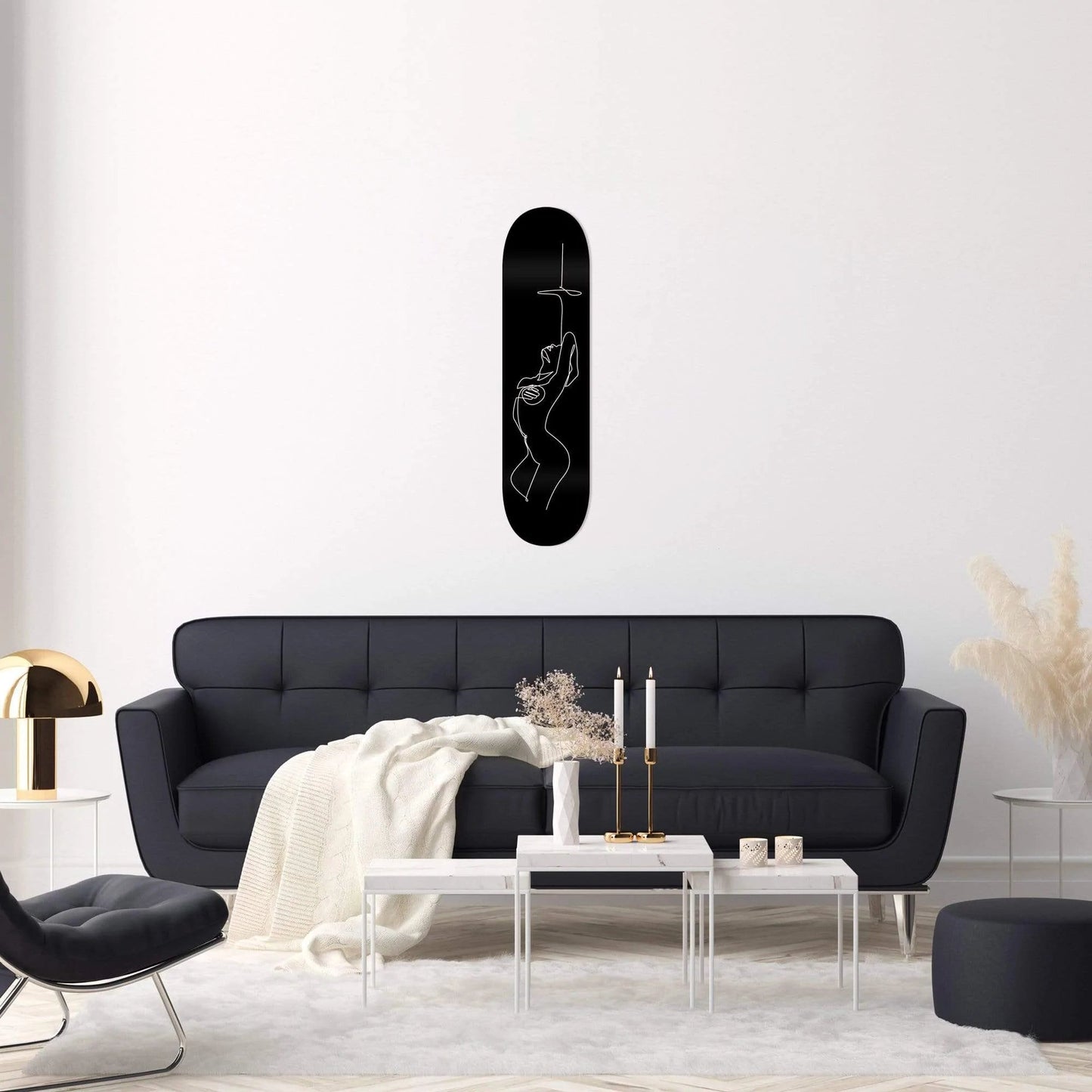 Noir Érotique: Sensual Nude Skateboard