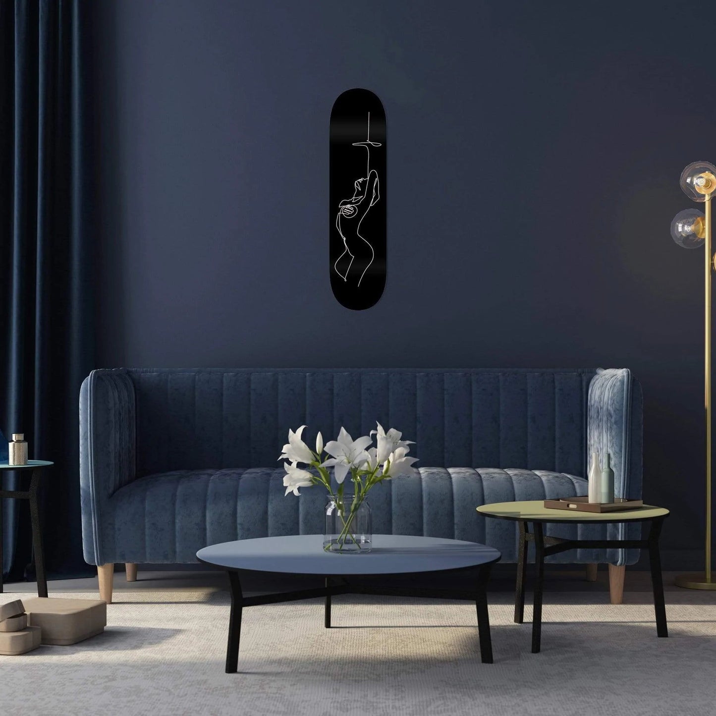 Noir Érotique: Sensual Nude Skateboard